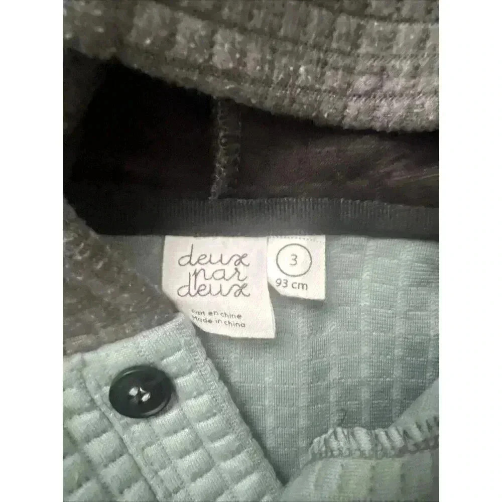 Deux Par Deux Toddler Boy's Sweater Hoodie Size 3 - Picture 4 of 6